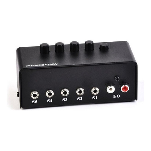 Mixer Genius Switching Box Conmutador De Audio 5 Puertos