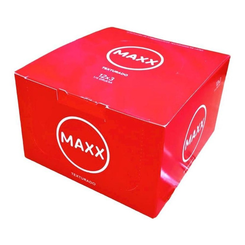 Preservativos Maxx Texturado 12 Cajitas X 3 (36 Unidades)