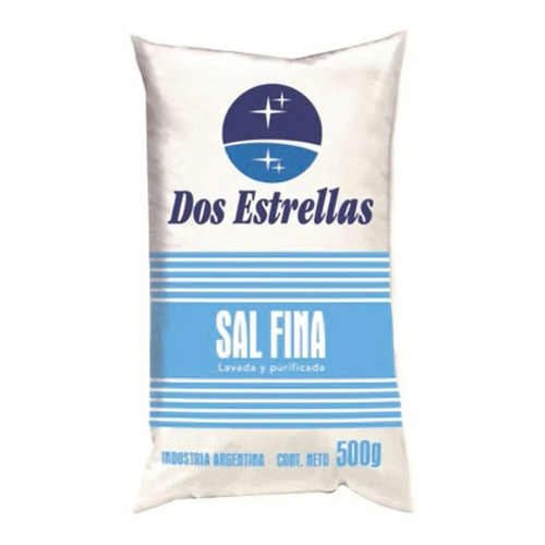 Sal Fina Dos Estrellas Paquete De 500 Grs