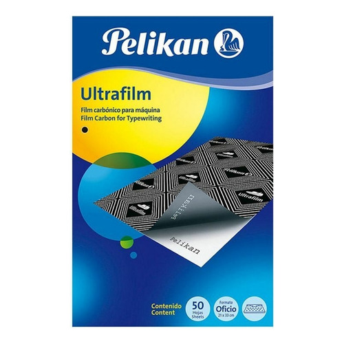 Carbónico Pelikan Ultrafilm Para Máquina (x50) Color Negro