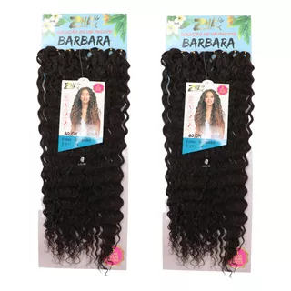 Combo 2 Cabelos Bio Orgânico Cacheado Afro Crochet Braids Cor Castanho Médio Cor 4