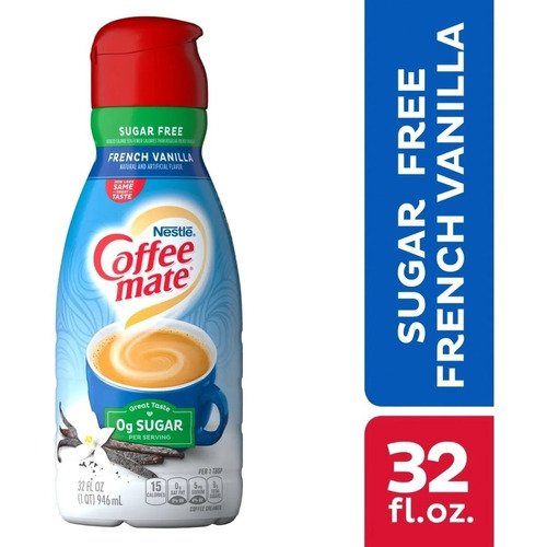 Coffee Mate Sugar Free French Vanilla Crema Liquida 946ml Im