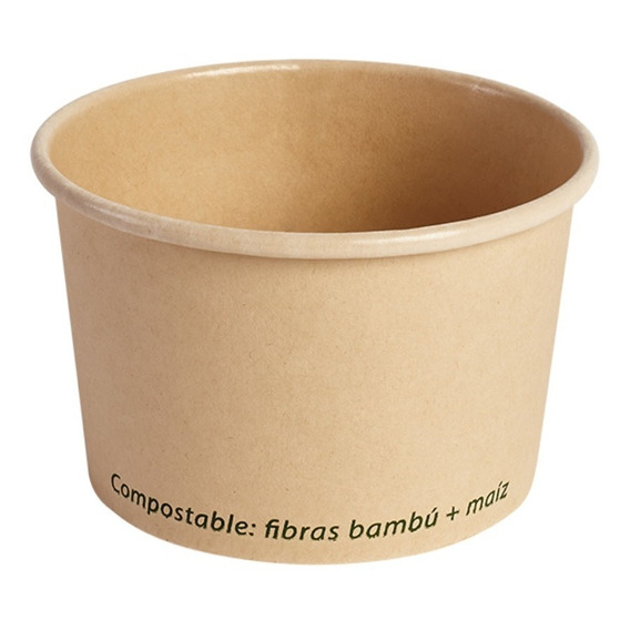 Envase 5 Oz Bambú Biodegradable 1000 Piezas 