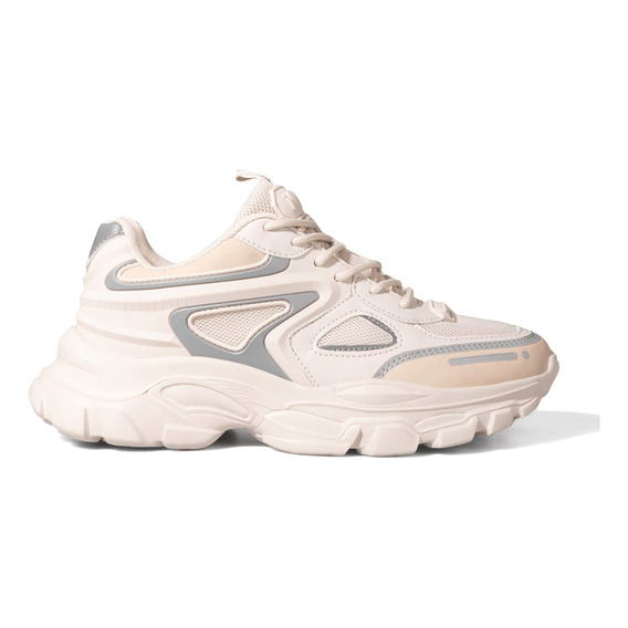 Zapatillas 47 Street Mujer League Beige