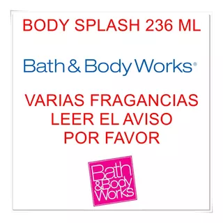 Bath And Body Works Mist Body Splash 236ml Original 