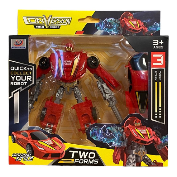 Robot Auto Transformable 12cm Conversion Wind Kids