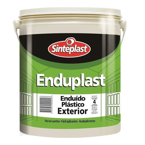 Enduído Plástico Exterior Enduplast Sinteplast 10 Kilos