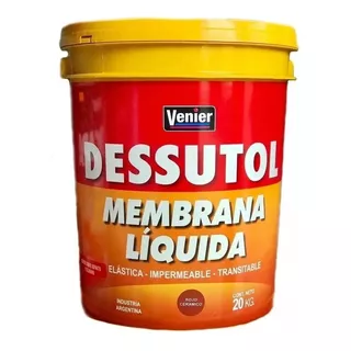 Dessutol Membrana Techo/terraza Liquida Venier 20kg Color Rojo