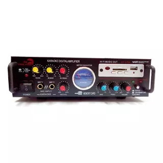 Amplificador Stereo 100w+ Karaokeo, Fm,mic,sd,usb,nuevo