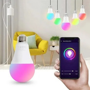 Lámpara Led Smart E27 10w Wifi Rgb Celular App 