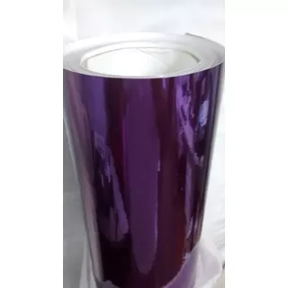 Envelopamento Vinl Cromo Adesivo Roxo Cromado 1m X 1,52m