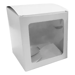 Caja Cubo Cuadrada Con Visor Souvenir Regalo Ventana X 100 U