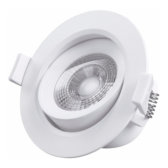 Spot Embutir Led Cob 7w 520lm Extra Chato Color Blanco Temperatura Calido (3000°k)