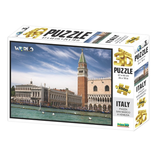 Puzzle Rompecabeza 1000 Pzs Prime 3d Piazza San Marco 16056