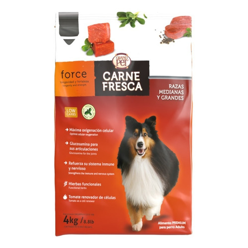 Alimento Carne Fresca Force Para Perro Adulto  4kg