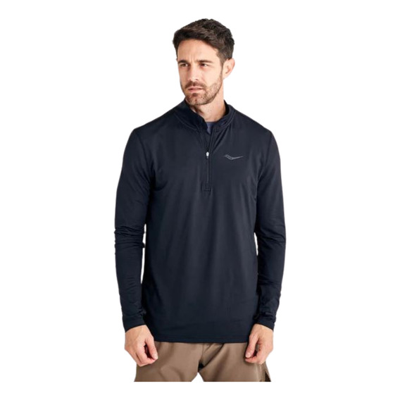 Buzo Saucony Sweatshirt Solstice 1/4 Zip Hombre Deportivo