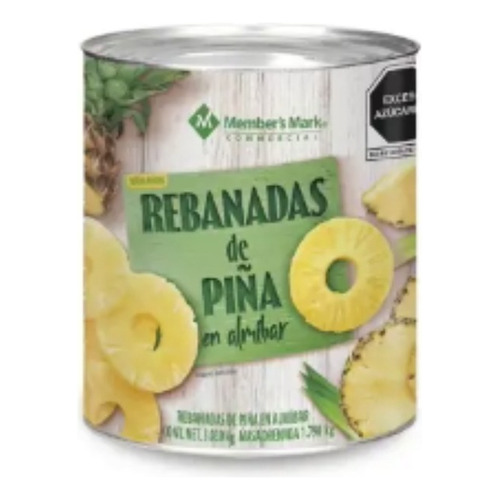 Rebanadas De Piña Almibar Members Mark 3.030 Kg