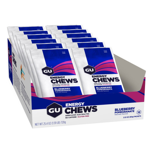 Gomita Running Gu Energy Energy Chews Blueberry Caja 12 Pz Color Chews-blueberry