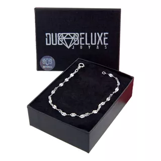 Pulsera De Mujer Trebol 3mm De Plata Ley.925 Duodeluxejoyas®