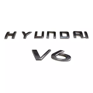 Letreiro Hyundai V6 Tampa Traseira Azera 2011 V579