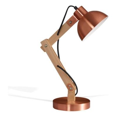 Lámpara De Escritorio/mesa Arlon E27 Led Cobre 