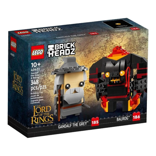 Lego Brick Headz Lord Of The Rings Gandalf Y Balrog 40631