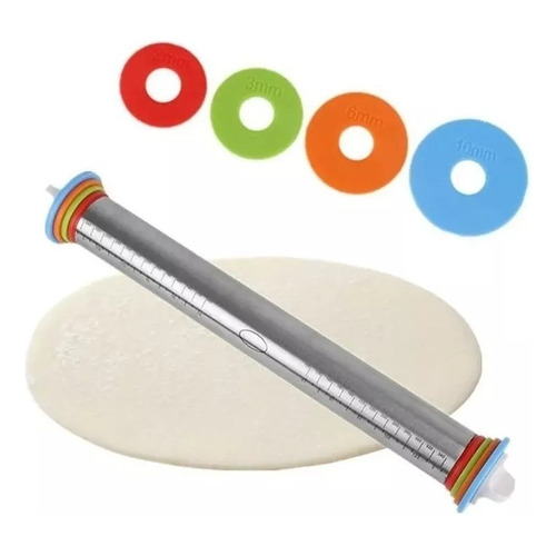 Uslero Acero Inoxidable Uslero Ajustable Uslero Fondant 45cm Rodillo Ajustable Rodillo Acero Inoxidable Usleros Reposteria Rodillo Fondant Pasteleriacl