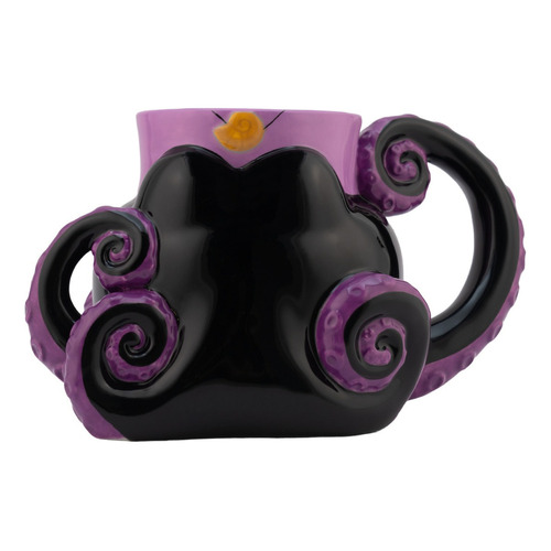 Tarro 3d De Cerámica Úrsula Disney Villanas Pulpo 709 Ml Color Violeta