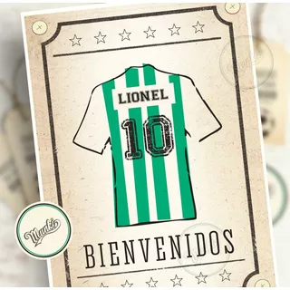 Kit Imprimible Futbol Verde Personalizado Cumpleaños