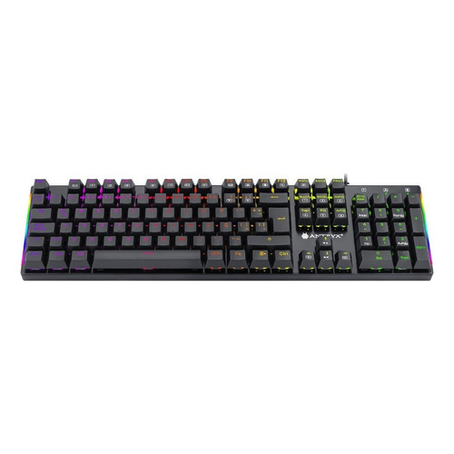 Teclado Gamer Mecánico Antryx Mk850 Chrome Storm Rgb Color del teclado Negro