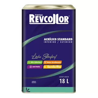 Tinta Semibrilho Base De Água - Lavável Baixo Odor Cor Branco