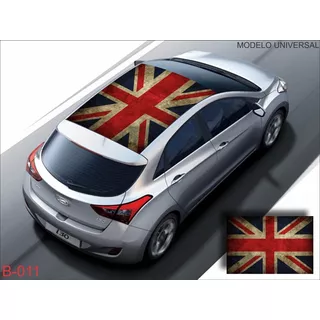 Adesivo Envelopamento Teto Carro Reino Unido Brasil E Outros