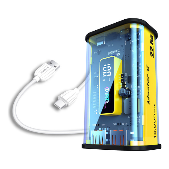 Kit Batería Externa 10000 Mah Carga Rápida  + Cable Usb-c