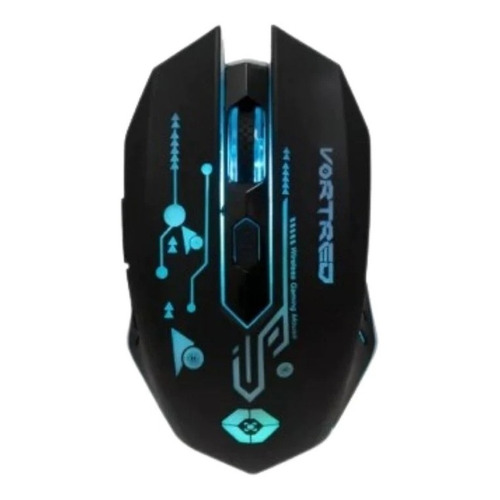 Mouse Gamer Inalámbrico Vortred Con Rgb V-930464 Color Negro