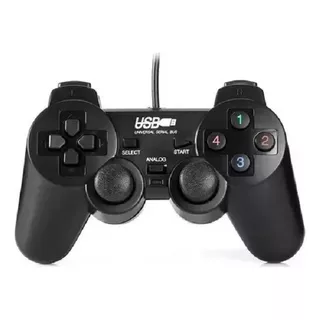 Joystick Pc Usb Gamepad Usb-208 Pc Notebook Color Negro