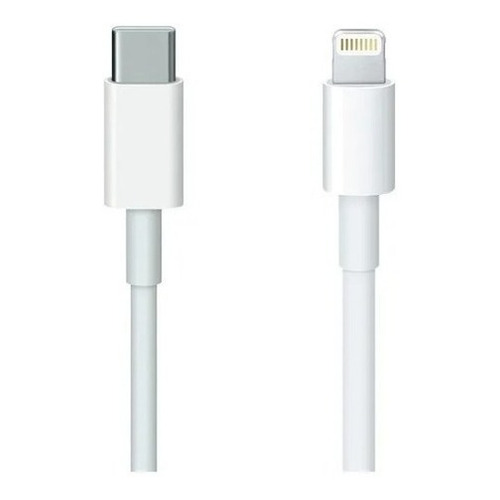 Cable Compatible iPhone Usb-c A Lightning Carga Rapida Noga Color Blanco