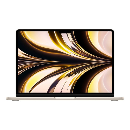 MacBook Air M2 2022 starlight 13.6", Apple M2  8GB de RAM 256GB SSD, Apple M2 10-Core GPU 2560x1664px macOS