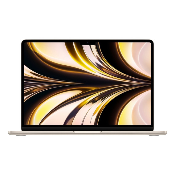 MacBook Air M2 2022 starlight 13.6", Apple M2  8GB de RAM 256GB SSD, Apple M2 10-Core GPU 2560x1664px macOS - Distribuidor Autorizado