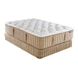 Magnus Kissinger box spring americana Individual de 190cmx100cm Blanco y Cafe