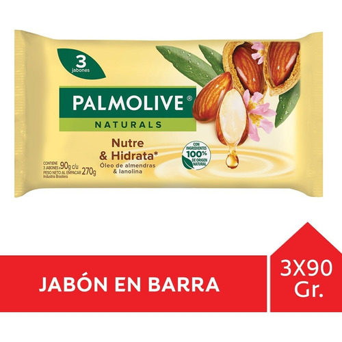 Palmolive Naturals Lanolina Nutre Jabón En Barra 3 X 90g