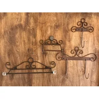 Set Accesorios De Baño Hierro Casa Luminosa