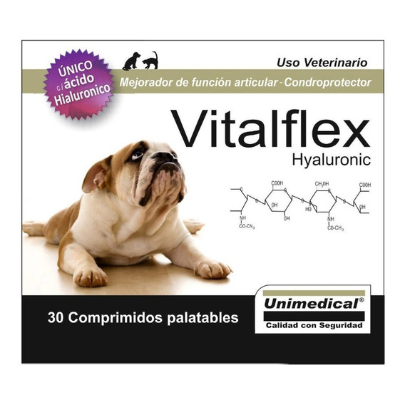 Vitalflex Hyaluronic Condroprotector 60 Comp / Mundo Mascota