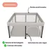 Corralito Bebe Infantil Corral Plegable Seguridad 127x127cm Una Ganga® 250201