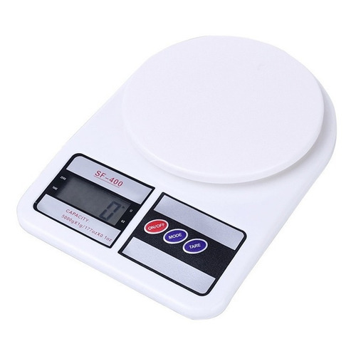 Pesa Para Cocina Pesa De Cocina Digital Balanza De Cocina Capacidad máxima 10 kg Color Blanco