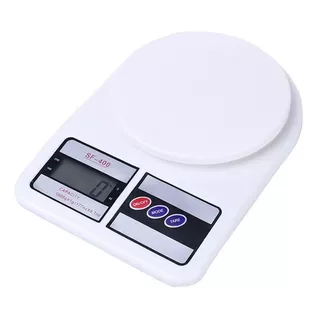 Balanza Pesa Digital Para Cocina Comercio 0 A 10kg Capacidad Máxima 10 Kg Color Blanco