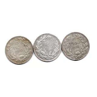 Monedas Historicas Chilena Set Escaso 1902 1903 1905 Años