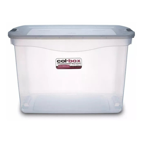 Caja Plástica Apilable Organizadora 36 Lts Colombraro - Mm Color Transparente