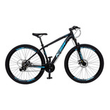 Bicicleta Ksw Xlt 100 21v Shimano Cor Preto com Azul E Azul Tamanho do quadro 15