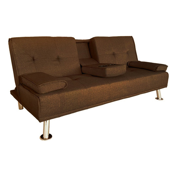 Sofa Cama Juego De Living Sillon Color Negro Lz10705 Color Marrón Oscuro Diseño De La Tela Tela
