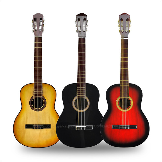 Guitarra Electro Criolla Superior Funda Pua Colores Garantia